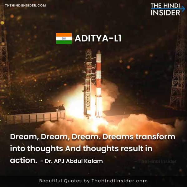 Dream, Dream, Dream. Dreams transform into thoughts And thoughts result in action. — Dr. APJ Abdul Kalam