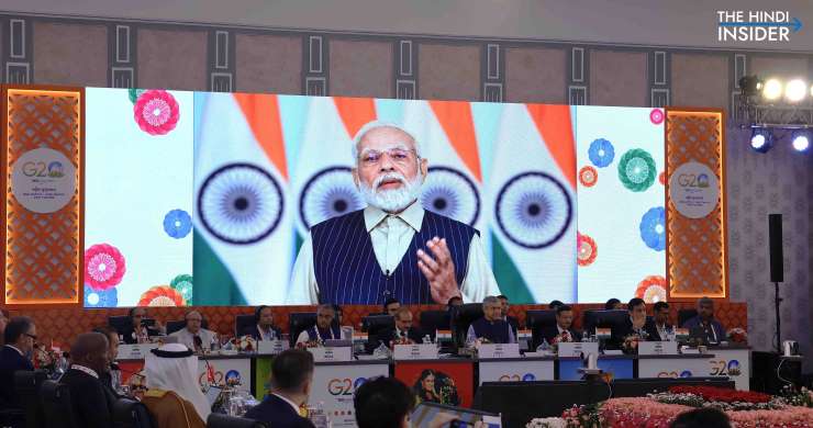 Prime Minister Modi Participating in One of the G20 Meetings in India