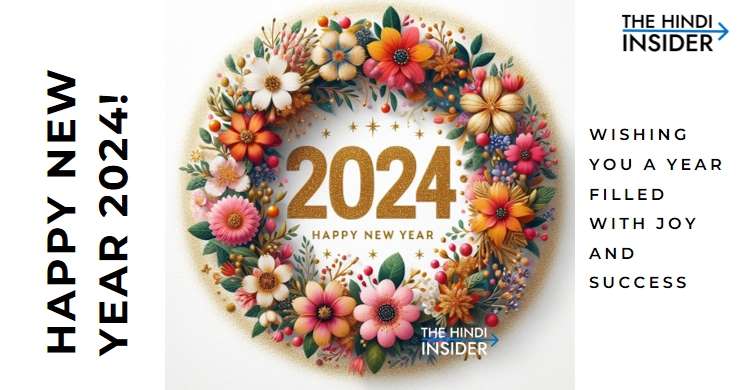 2024 Happy New Year Wishes in Hindi with Images