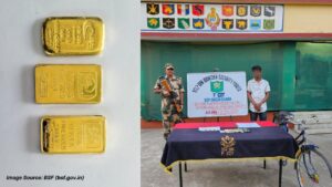 BSF Bengal recovered 3 gold biscuits on 5th March, 2024